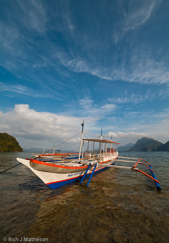 banka (pump-boat) El Nido, Palawan Island, Philippines